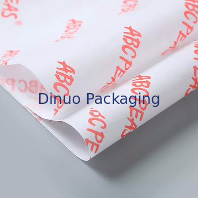 Orange Logo Personalised Printed Tissue Paper Wrap For Flower Wedding Garland Facial Gift
