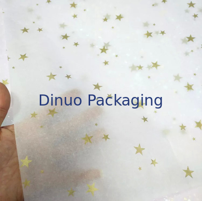 Christmas Patterned Wave Point Biodegradable Tissue Paper Wrap For Perfume Facial Gift