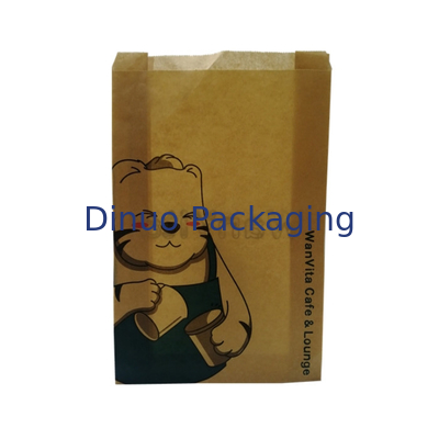 Foods Translucent Biodegradable Wax Paper Bags With Adhesive Strip Gusset Glassine Envelopes