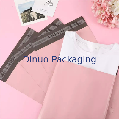 Printed Pink Waterproof Mailing Bags For Book Cloth Courier Shipping Packing