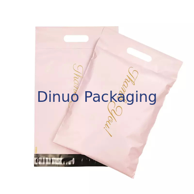 Printed Pink Waterproof Mailing Bags For Book Cloth Courier Shipping Packing