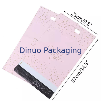 Printing Recycled Plastic Poly Mailer Bags Clothing Packaging Courier Bag With Handle