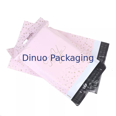 Printing Recycled Plastic Poly Mailer Bags Clothing Packaging Courier Bag With Handle