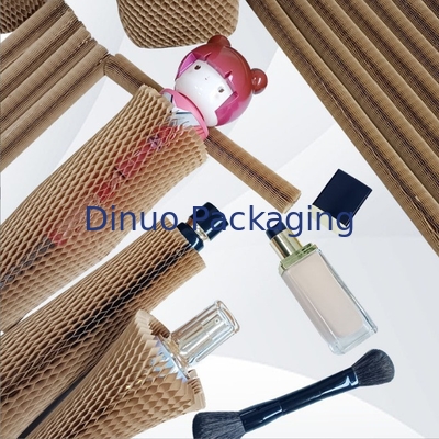Recyclable Cylindrical Honeycomb Paper Sleeve For Fragile Goods Wine Bottle