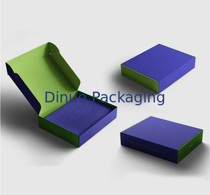 UV Printing Logo Kraft Paper Box With Gold Card Paper Custom Color