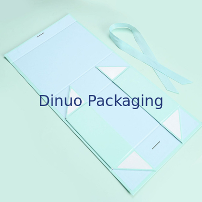 Folding Custom Printed Paper Box Clamshell Magnetic Buckle Cosmetic Gift Packing Box