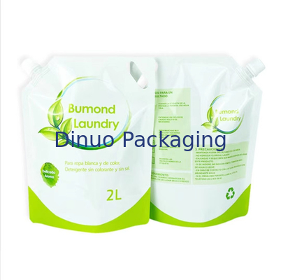 Intaglio Printing Stand Up Spout Pouch 1L 2L Laundry Detergent Liquid Soap Pouch Bag