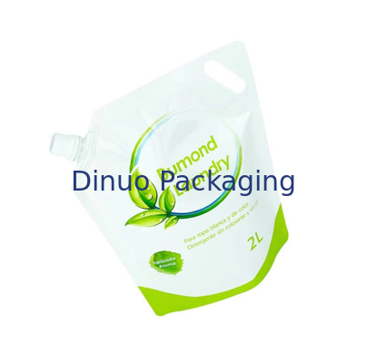 Intaglio Printing Stand Up Spout Pouch 1L 2L Laundry Detergent Liquid Soap Pouch Bag