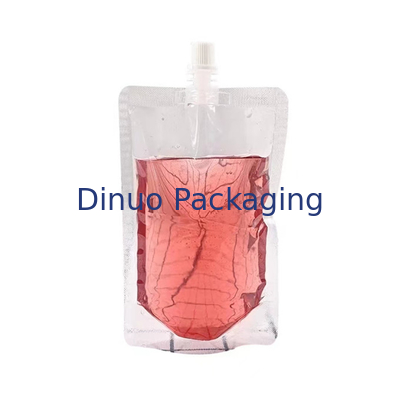 Food Grade Plastic Composite Stand Up Spout Pouch Custom Printed Beer Drink Liquid Bag