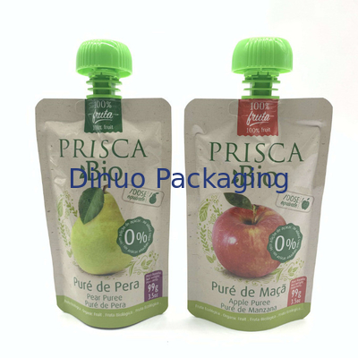 Organic Fruit Puree Squeeze Baby Food Spout Pouch Reusable Juice Beverage Doypack Bag