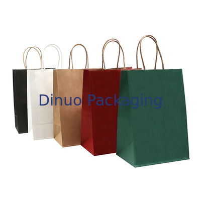 Kraft Paper Takeaway Tote Bag Baking Pastry Milk Tea Shopping Gift Paper Bag