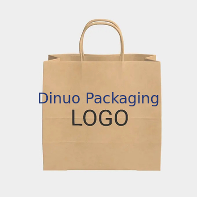Kraft Paper Takeaway Tote Bag Baking Pastry Milk Tea Shopping Gift Paper Bag