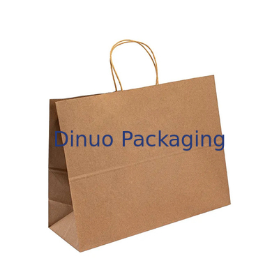 Kraft Paper Takeaway Tote Bag Baking Pastry Milk Tea Shopping Gift Paper Bag