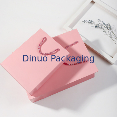 Reusable Biodegradable Top Handle Bag Customized Kraft Paper Gift Packaging Bag