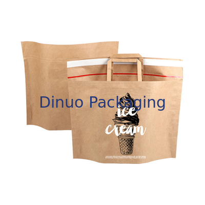 100% Biodegradable Kraft Mailer Paper Bag Self Adhesive Seal Sides And Bottom Gusset