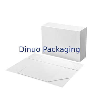 Magnetic Suction Clamshell Folding Gift Box One Piece Custom Portable Cardboard Box