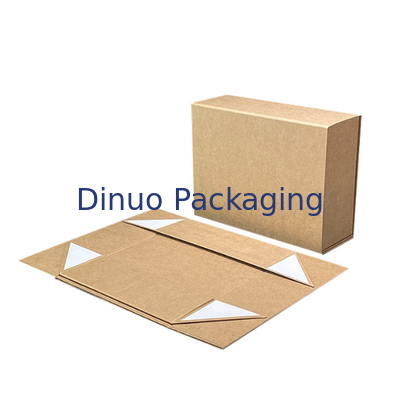 Magnetic Suction Clamshell Folding Gift Box One Piece Custom Portable Cardboard Box