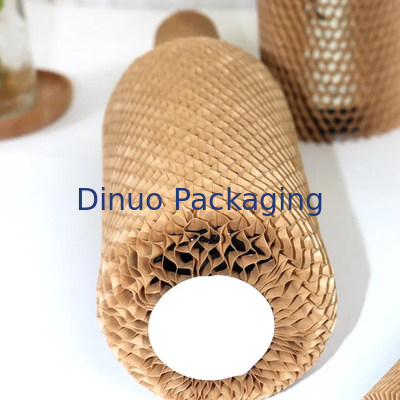 Compostable Honeycomb Packing Paper For Wine Cushioning Wrap Paper Roll