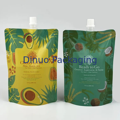 Custom Package Food Grade Stand Up Spout Pouch Bags For Beverage Juice Drink