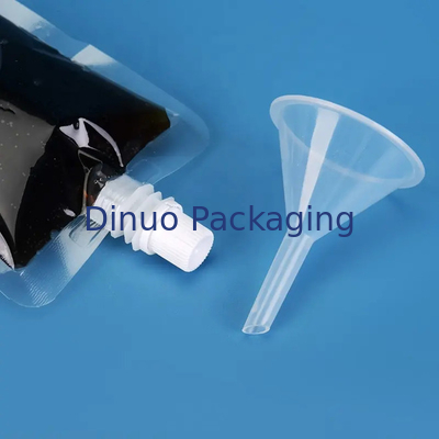 Custom Gravure Printing Stand Up Liquid Pouches Transparent Drink Juice Spout Pouch