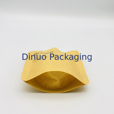 Custom Stand Up Bag Biodegradable Kraft Cosmetic Liquid Refill Spout Pouch