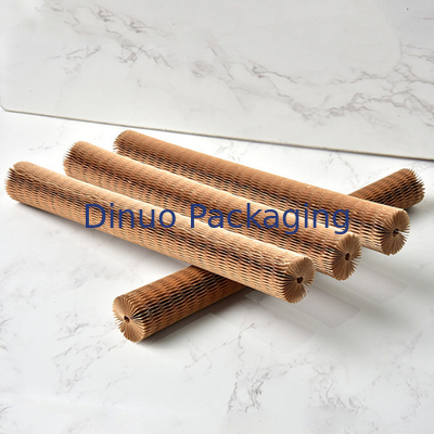 Custom Eco Friendly Kraft Honeycomb Paper Sleeves Bottle Covers Cushioning Protective
