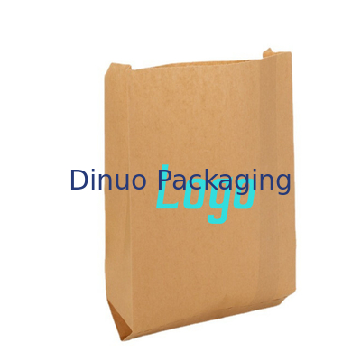 Custom Logo Printed Biodegradable Candy Gift Package Bag Tip Bottom Kraft Paper Bag