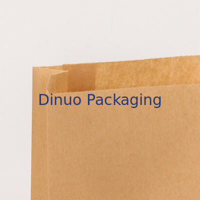 Custom Logo Printed Biodegradable Candy Gift Package Bag Tip Bottom Kraft Paper Bag