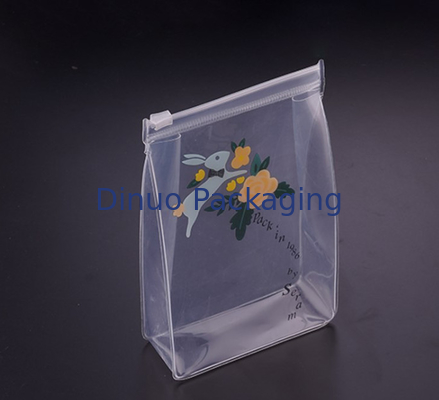 Soft PVC Packaging Bags Transparent Color , Towel Package Bags Eco friendly