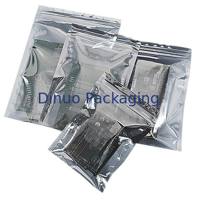 Zip Lock / Open Top ESD Shielded Anti Static Bag Moisture Resistant