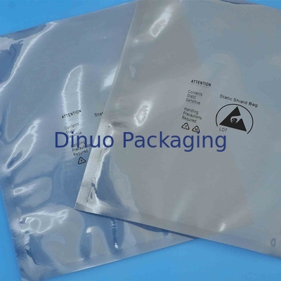 Security Anti Static ESD Shielding Bags Screen Printing Surface  0.03 - 0.15mm