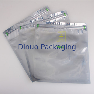 Silver Security Anti Static ESD Shielding Bags ROHS Certified