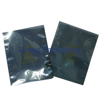 Custom Logo Printed ESD Shielding Bags Metallic Polyester / Polyethylene / Polypropylene