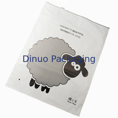 Recyclable CPE Packaging Bags CPE/PVC/PE Ziplock Garment Bag 17 X 20cm