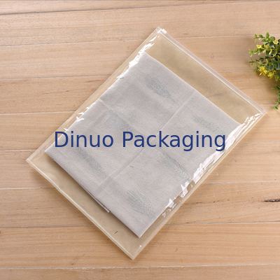 Zipper / Top Closure CPE Packaging Bags Tear Resistant For Socks