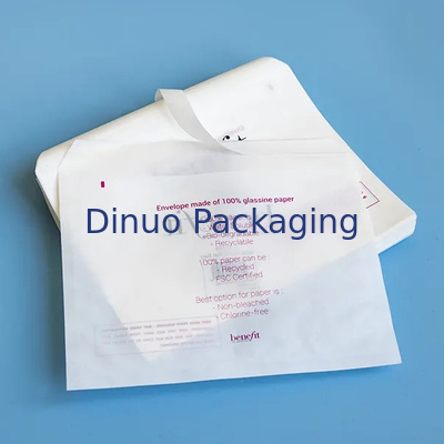 Gravure Printing 1 - 9 Colors Glassine Paper Bag With Smooth Surface Finish