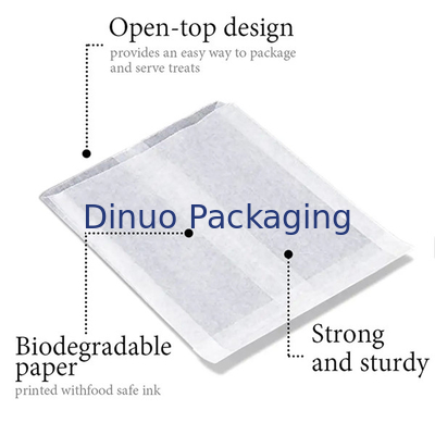 Food Grade Biodegradable Glassine Paper Bag Self Adhesive Seal