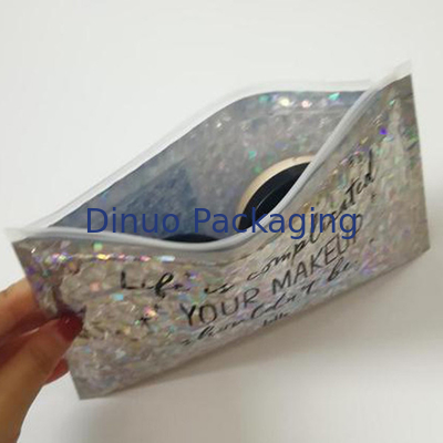 Cushioning PVC Zipper Bubble Bag Cosmetic Bubble Mailer Ziplock Pouch
