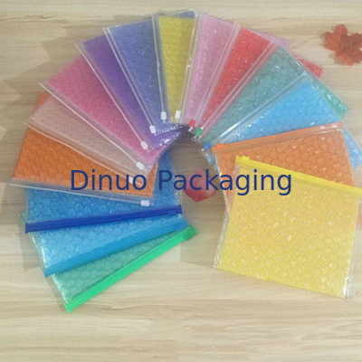 Poly Air Zip Lock Plastic Custom Bubble Mailing Bag Clear Colored Inflatable With Logo