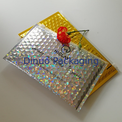 Cushioning PVC Zipper Bubble Bag Cosmetic Bubble Mailer Ziplock Pouch