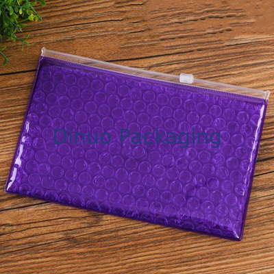 Clear Transparent Recycle Zipper Bubble Bag Custom Logo And Size