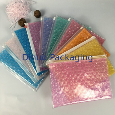0.05 - 0.2mm Thickness Zipper Bubble Bags With Gravure Printing