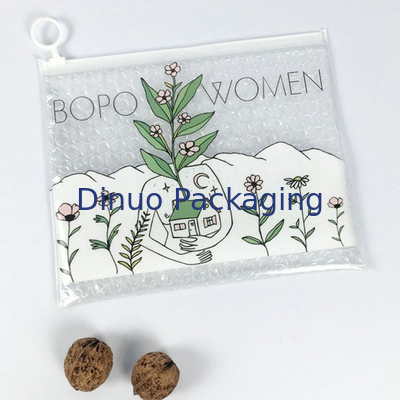 0.05 - 0.2mm Thickness Zipper Bubble Bags With Gravure Printing