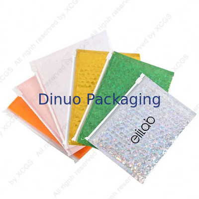 Resealable PVC Plastic Zip Lock Bubble Bags Clear Bubble Zipper Mailer Bag