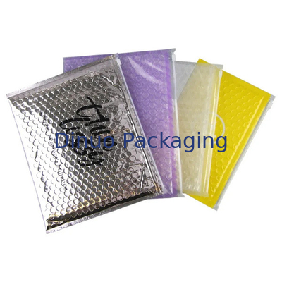 Custom PVC Plastic Bubble Padded Zip Lock Pouch Makeup Cosmetic Zipper Bubble Mailer