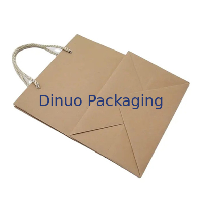 Kraft Paper Packaging Bag Gift Crafts Shopping Biodegradable Bag With Twisted Handle