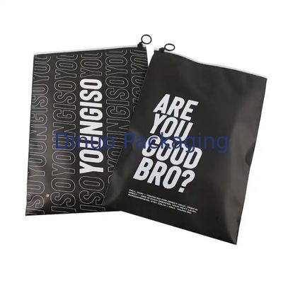 Custom Printed Logo CPE Plastic Slider Zipper Bags