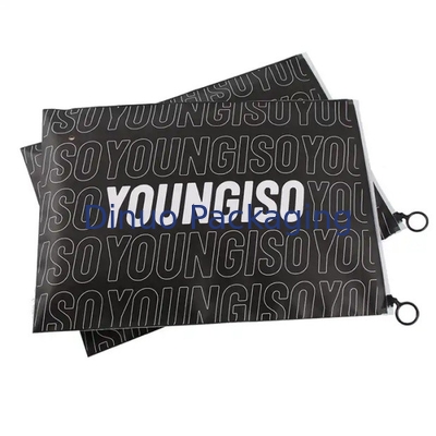 Custom Printed Logo CPE Plastic Slider Zipper Bags For Clothing Underwear T-Shirt Packaging