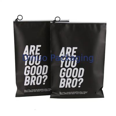 Custom Printed Logo CPE Plastic Slider Zipper Bags