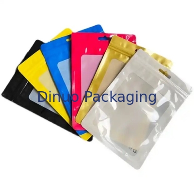 Customized CPE PE Transparent Frosted Plastic Zip Lock Bag Mini Zip Pocket